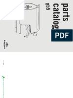 Parts catalog for GB5 coffee machine body panels and accessories