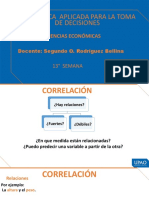 Estadística Aplicada para La Toma de Decisiones Semana 13 Conferencia