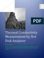 Thermal Conductivity Measurement by Hot Disk Analyzer