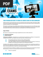 Your Personalised Guide To Taking RSL Graded EXAMS Via Video Submission