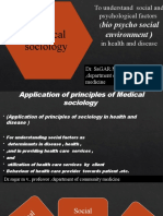 Application of Principles of Sociology in Health Care