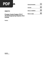 Simatic Process Control System PCS 7 AS-OS-Engineering Readme V8.2 (Online)