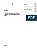 Simatic Process Control System PCS 7 Licenses and Quantity Structures (V8.0)