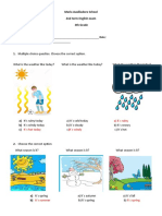 Evalucion Ingles 4º Elias Argel