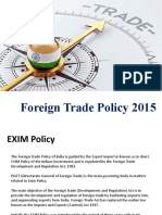 Foreign Trade Policy 2015