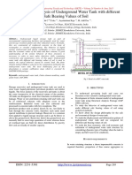 Finite Element Analysis of Underground Water Tank With Different