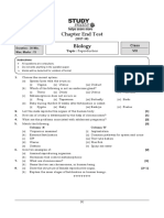 Biology Chapter End Test