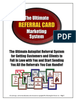 Referral Card Marketing System