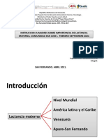 Instrucción a madres sobre importancia de lactancia materna