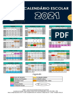 Calendário Escolar 2021 Fund 2 e Médio