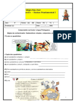 Tarefa - Substantivo 4º Ano Mat + Vesp