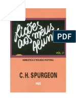 Licoes Aos Meus Alunos Vol 2 C H Spurgeon