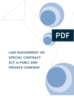 Special Contract Act