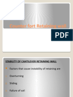 Cantilever Retaining Wall Stability Factors