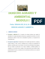 Derecho Agrario y Ambiental Semana 1 Modulo i Clase II