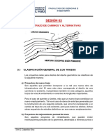 Trazo de caminos y alternativas: clasificación, línea de gradiente y pendiente máxima