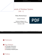 Fundamentals of Database Systems: (SQL - I)