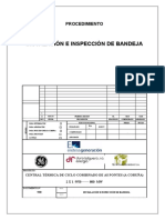 930 Instalación e Inspección de Bandeja