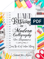 Hand Lettering and Modern Calligraphy For Beginners - Learn The Art of Creative Lettering