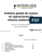 Analisis Global de Costos en Operaciones de Mina Subterranea
