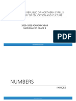 Academic 8 2.week Indices PDF