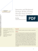 Interactive and Mediational Etiologic Models of Eating Disorder Onset: Evidence From Prospective Studies