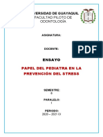 Ensayo - Papel Del Pediatra en La Prevencion Del Stress 8-1