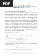 Power Method: Eigenvalue & Eigenvector: MPHYCC-05 Unit-IV Semester-II