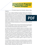 Conclusiones Comisión Humanitaria / 20 de Julio de 2021