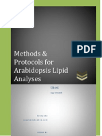 Methods & Protocols for Arabidopsis Lipid Analyses