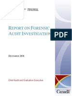 Report On Forensic Audit Investigation