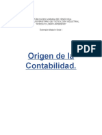 Origen de La Contabilidad