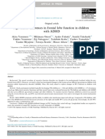 Age-Related Differences in Frontal Lobe Function in Children With ADHD