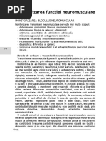 17. Monitorizarea functiei neuromusculare