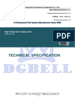 Specification-BTG-072 High Temperature Aging Oven-DGBELL