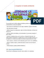 Desarrollo Integral Humano Cuidado de La Naturaleza