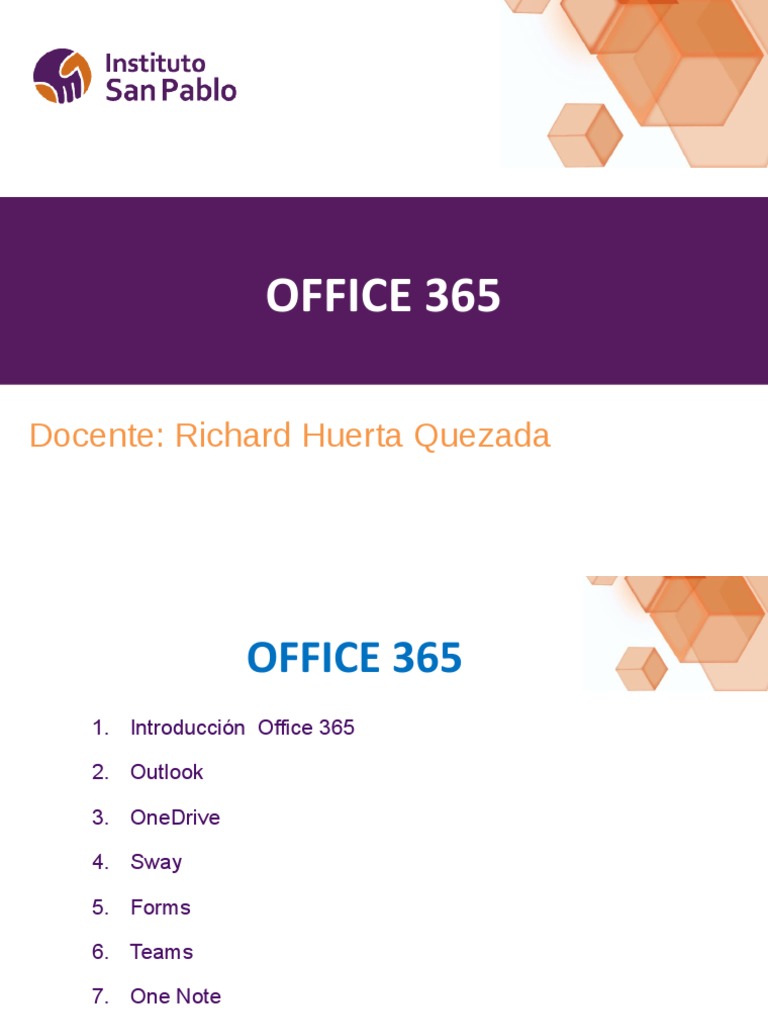 Oficce 365 | PDF | Microsoft Office | Archivo de computadora