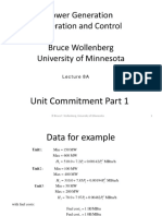 Lecture 8A Unit Commitment Part 1