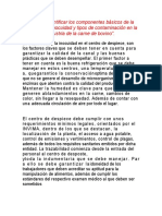 Ensayo Identificar Los Componentes Básicos de La Trazabilidad, Inocuidad y Tipos de Contaminación en La Industria de La Carne de Bovino