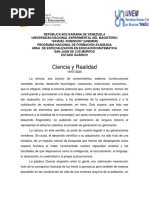 Ciencia y realidad
