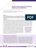 Interactive Pelvic Floor Muscle Training For Female Urinary Incontinence