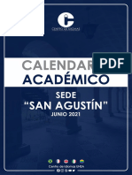 Calendario Academico Junio San Agustín