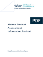 Mature Student Assessment