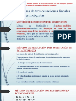 Sistemas de Tres Ecuaciones Lineales Con Tres Incógnitas