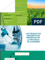 Los Productos Xenobióticos Presentes en La Provincia de Oxapampa.