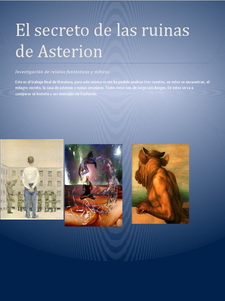Análisis de cuentos de Borges: Asterion y más | PDF | Minotauro