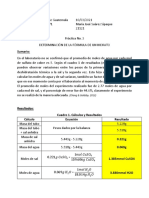 Determinacion de La Fórmula de Un Hidrato