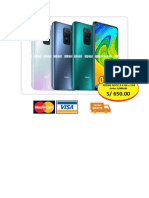 Redmi Note 9 4 GB + 128: Antes S/990.00