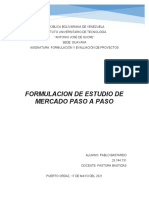 FORMULACION DE ESTUDIO DE MERCADO PASO A PASO PABLO BASTARDO 25744731