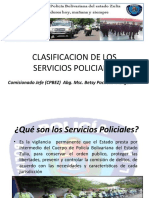 Clasificacion de Los Servios Policiales